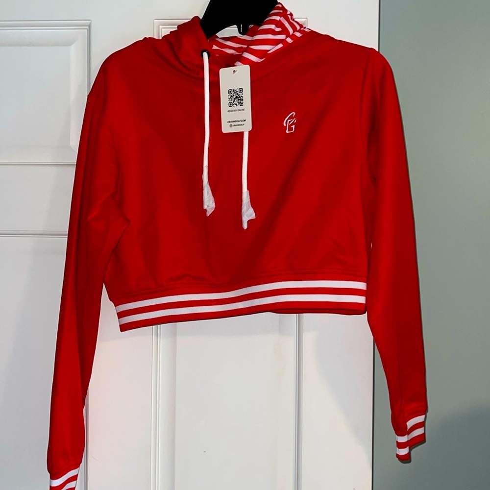 Cravin Golf cropped hoodie pullover. Brand new with tags. Retails for $89